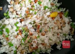 Three Color Fried Rice Recipe Illustration 7