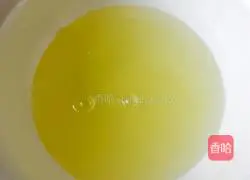 Caramel Illustration of making milk pancakes 2