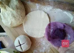 Purple Sweet Potato Illustration of making buns and steamed buns 7