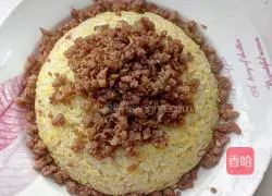 Meat and Egg Fried Rice Recipe Illustration 6