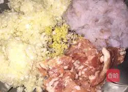 Illustration of how to make vegetable and meat buns 1