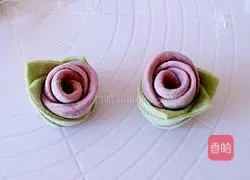 Illustration of how to make rose steamed buns 14