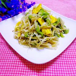 Luffa and Egg Fried Pancakes