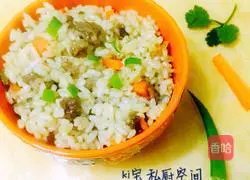 Illustration of how to make beef fried rice 7