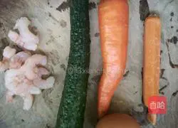 Illustration of how to make shrimp fried rice 1