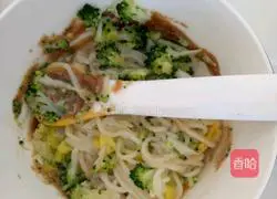 Illustration of how to make sesame sauce noodles for baby food supplement 5