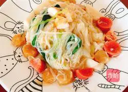 Illustration of Korean Sweet and Spicy Noodles 12