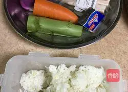 Illustration of how to make Western fried rice 1