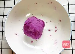Cartoon purple potato cake recipe 3