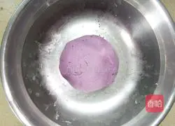 Illustration of how to make purple potato chocolate dumplings 4