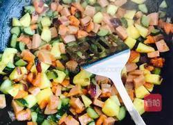 Curry Fried Rice Recipe Illustration 5