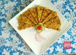 Illustration of how to make onion and egg pancakes 7