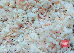 Illustration of how to make steamed buns with vegetarian stuffing 8