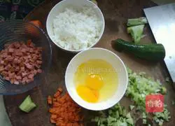 Egg Fried Rice Recipe Illustration 1