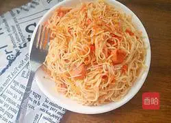 Illustration of how to make tomato fried noodles 16