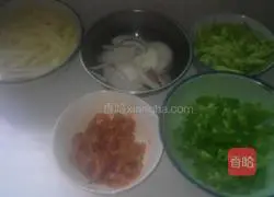 Illustration of how to make fried noodles 1