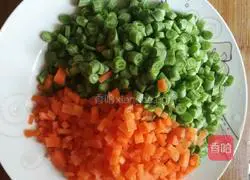 Fried rice Illustration of how to do it 1