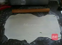 Illustration of how to make fried scallion pancakes 2