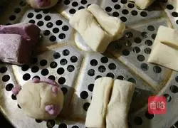 Illustration of how to make purple sweet potato buns 8