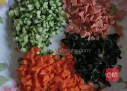 Children's creative fried rice recipe Illustration of how to do it 1