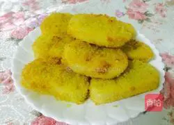 Illustration of how to make fried steamed bun slices 8