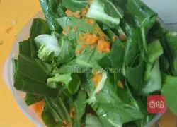 Illustration of how to make three primary color fried rice 2