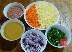 Illustration of how to make curry fried rice 2