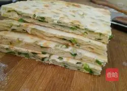 Illustration of how to make large pancake and green onion pancake 15