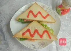 Illustration of how to make a sandwich 8