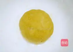 Illustration of how to make fried sesame pumpkin cake 6