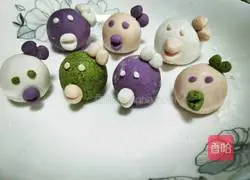 Illustration of how to make cute little glutinous rice balls 7