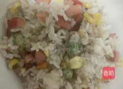 Illustration of the four brothers' fried rice recipe 5