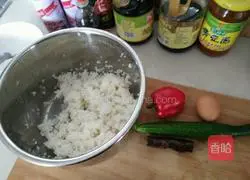 Vegetable and egg fried rice recipe 1