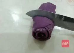 Illustration of how to make purple sweet potato and rose steamed buns 3