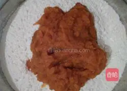 Pumpkin Rose Illustration of how to make steamed buns 4