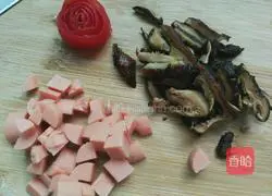 Illustration of how to make ham and egg fried rice 4