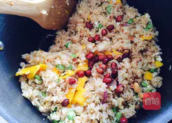 Fruit Fried Rice - Mango Recipe Illustration 5