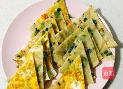 Illustration of how to make scallion egg pancake 11