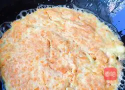 Illustration of how to make carrot egg cake 8