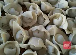 Pork and leek wontons Practice illustration 11