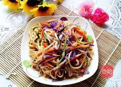 Illustration of how to make three-wire noodles 8