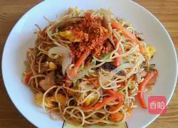 Illustration of how to make fried noodles 14