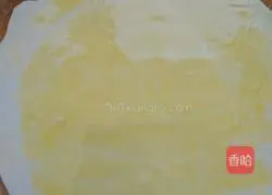 Illustration of how to make straw hat cake 4