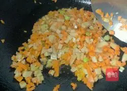 Illustration of how to make egg fried rice 2