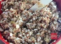 Illustration of how to make cabbage and pork dumplings 4