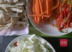 Vegetarian Illustration of how to make fried pancakes 2