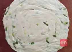 Illustration of how to make scallion pancakes 11
