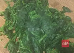 Illustration of how to make spinach dumplings 1