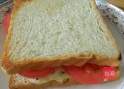 A simple breakfast sandwich in three minutes Illustration of how to do it 8