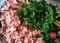 Illustration of how to make green shepherd's purse dumplings 3